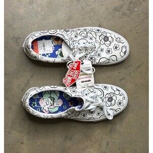 Brand New Vans Color U Floral White Shoes Canvas Mens Size 10 Create Your Color